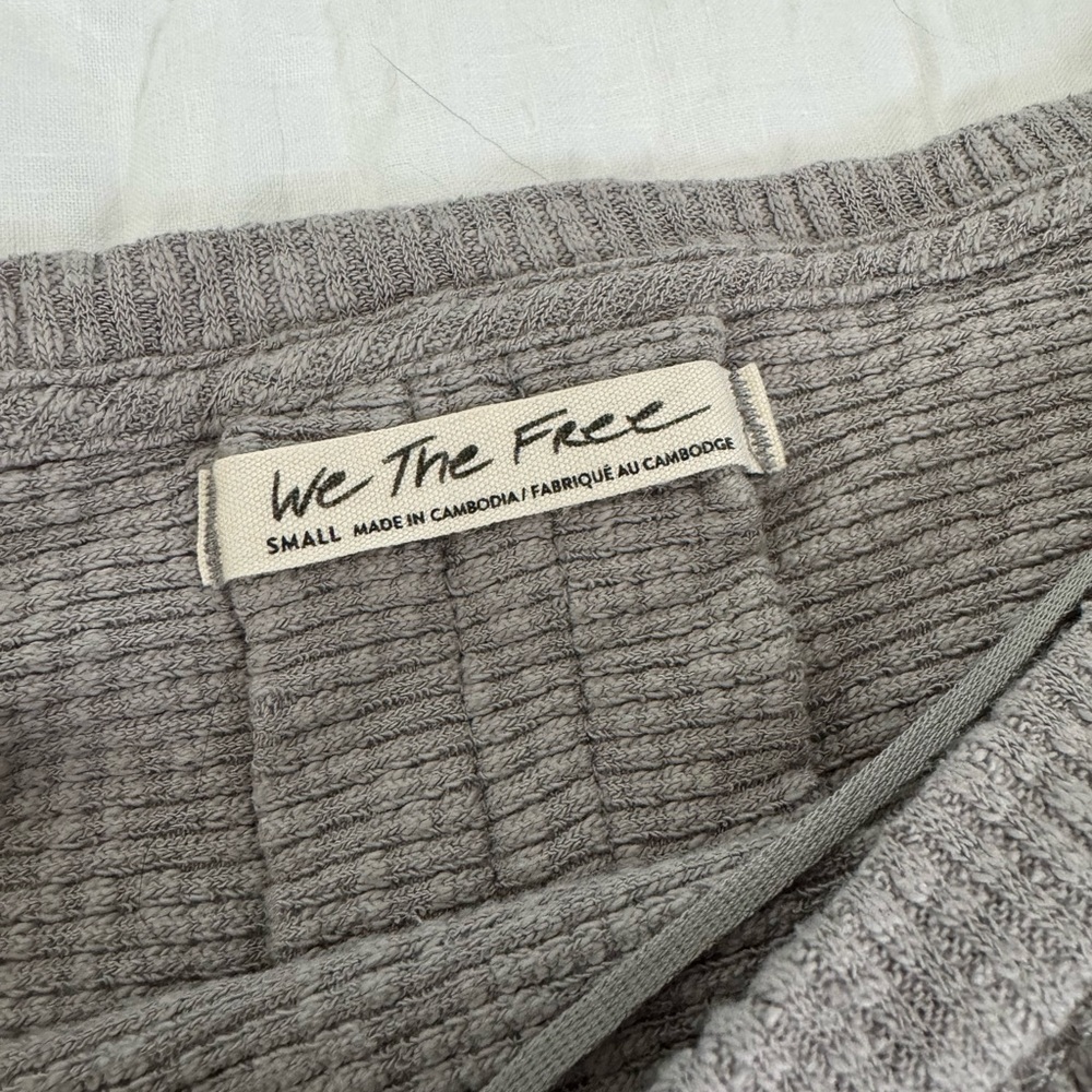 Free People Ribbed Sweatshirt - Picture 3 of 4